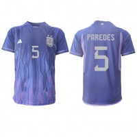 Argentina Leandro Paredes #5 Replica Away Shirt World Cup 2022 Short Sleeve